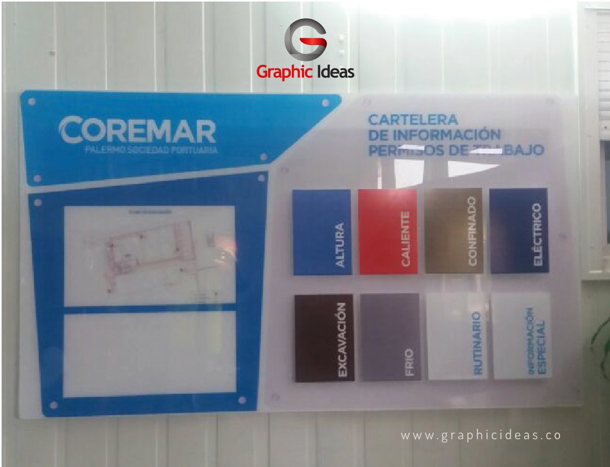 GraphicIdeas_'s tweet image. Implementación de Marca para nuestro cliente #Coremar
Tablero corporativo en acrílico. 
#agencyjobs #graphicdesign #marketing