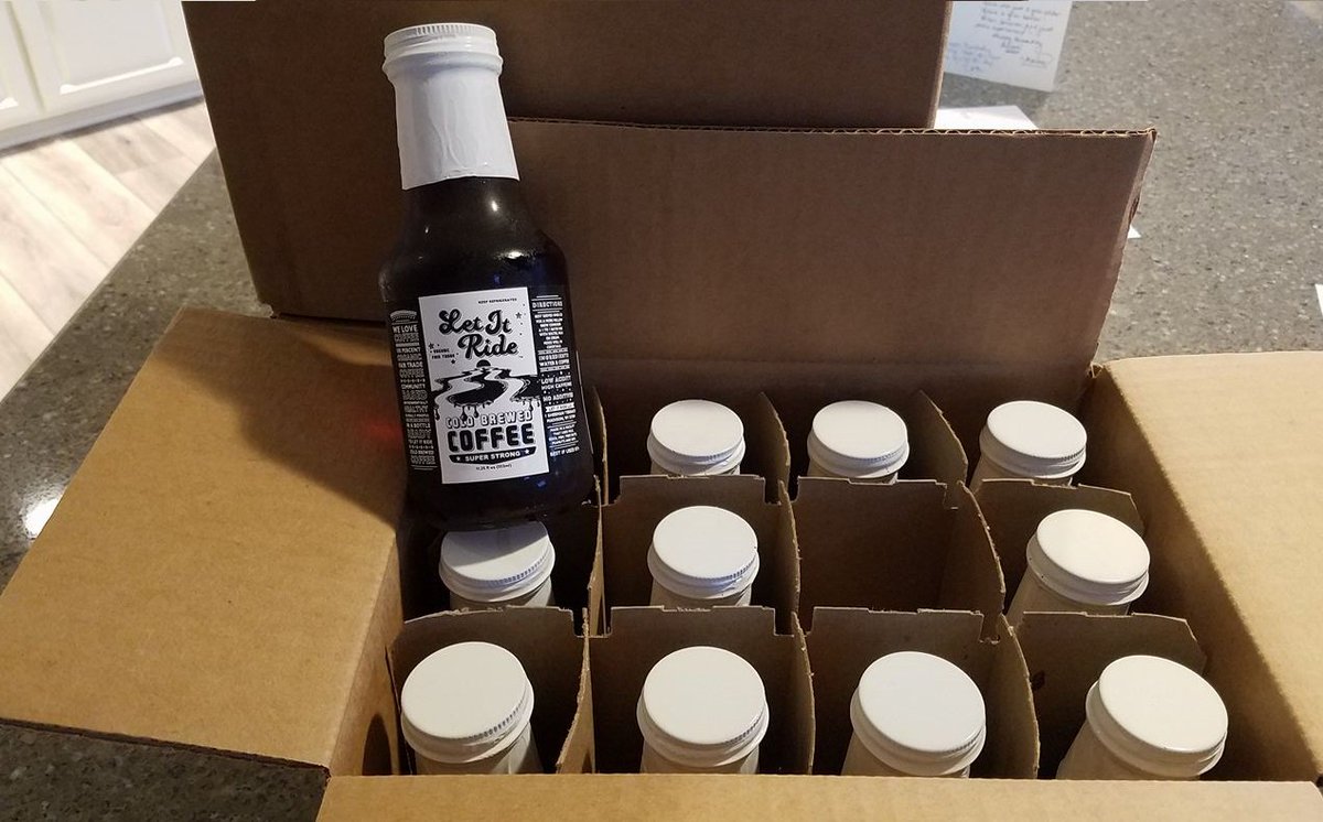 PollakVending's tweet photo. All stocked up! We have 3 boxes full of @LetItRideCoffee. ☕️ https://t.co/qw6YSD7wVL
