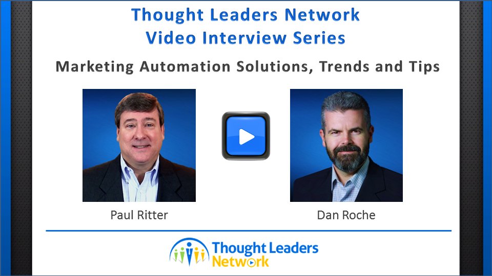 leadersnews's tweet photo. Watch the video interview with Paul Ritter and Dan Roche on marketing automation solutions https://t.co/ggEr55cd6c
#cmo #thoughtleaders https://t.co/6K2dx6gU7i
