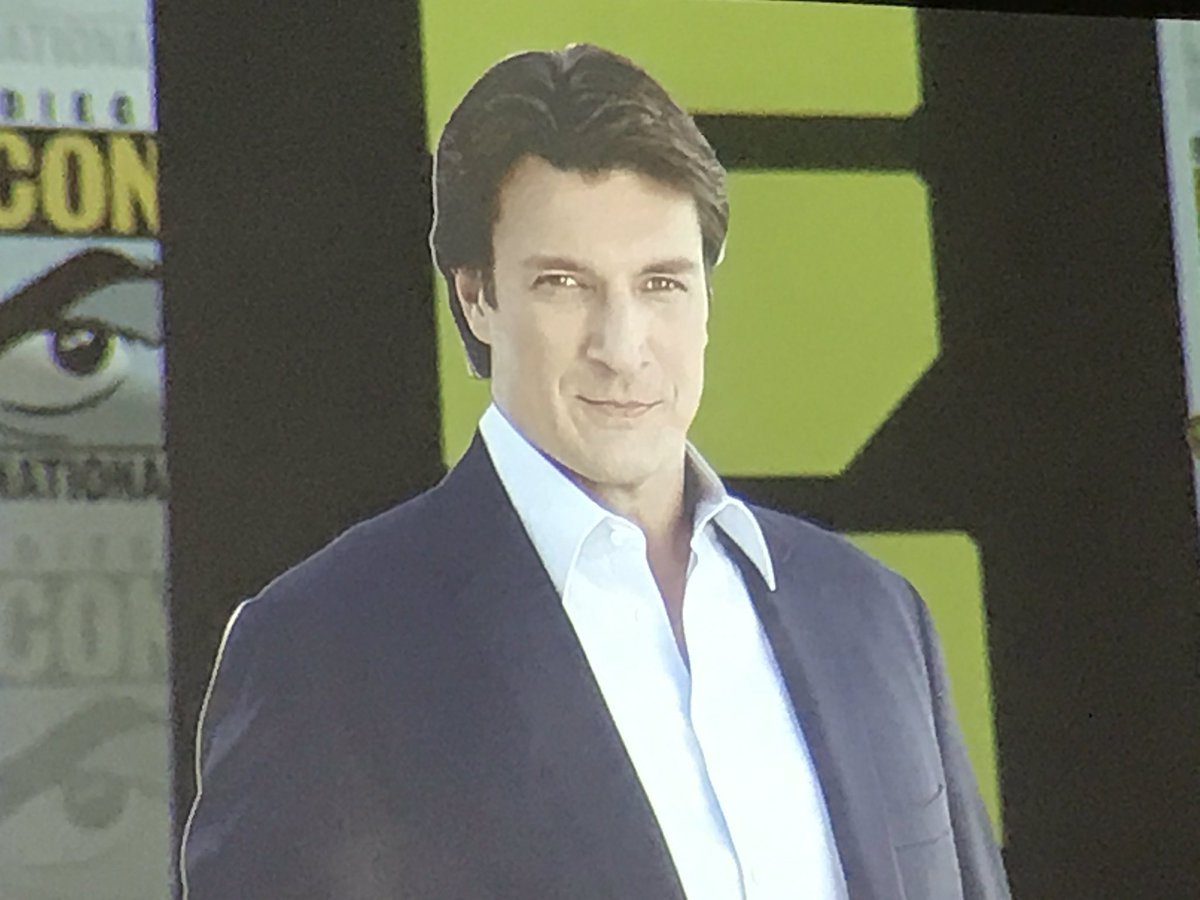 Con Man (@conmanseries) on Twitter photo "Ladies and gentlemen, thank you. Thank you so much. Thank you. Please stop applauding. Thank you." - <a href="/NathanFillion/">Nathan Fillion</a>
#ConManTheSeries #SDCC "Ladies and gentlemen, thank you. Thank you so much. Thank you. Please stop applauding. Thank you." - <a href="/NathanFillion/">Nathan Fillion</a>
#ConManTheSeries #SDCC