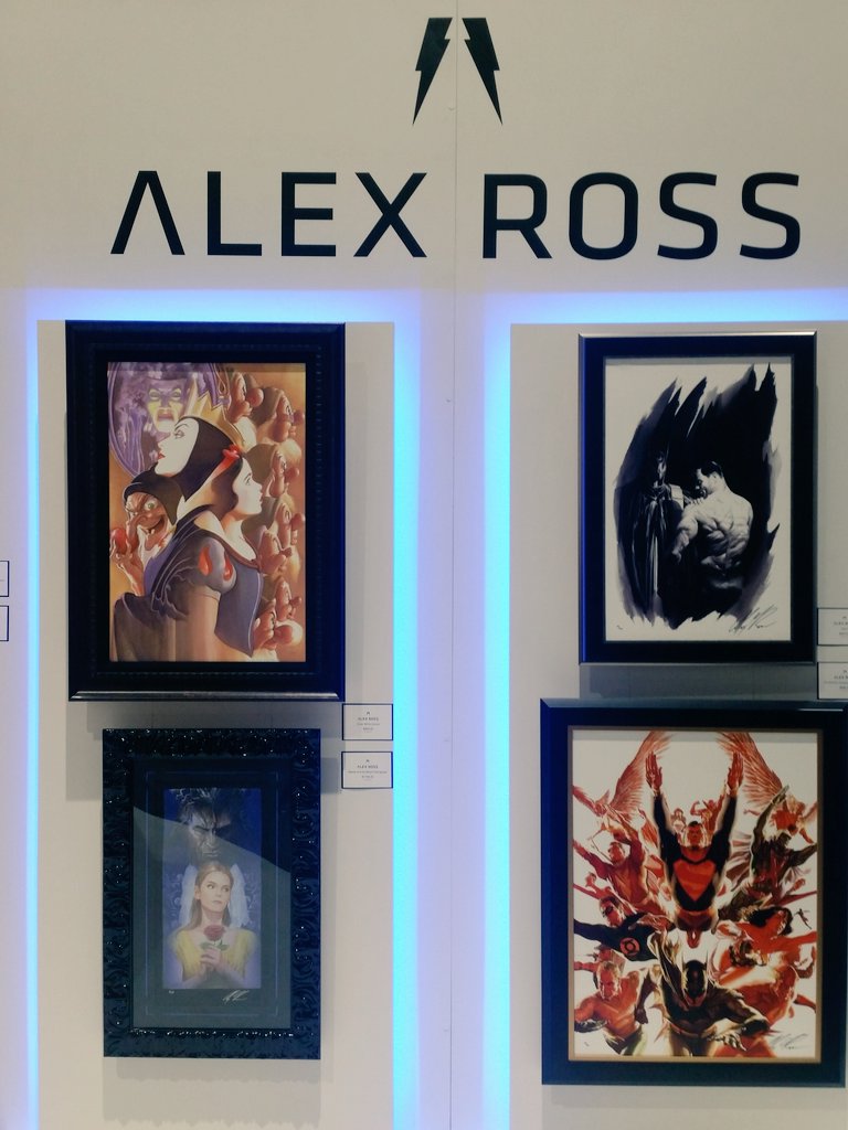 #SDCC2017 #alexross #art #disney #SnowWhite #BeautyAndTheBeast #dccomics #Batman #superman #booth 2415