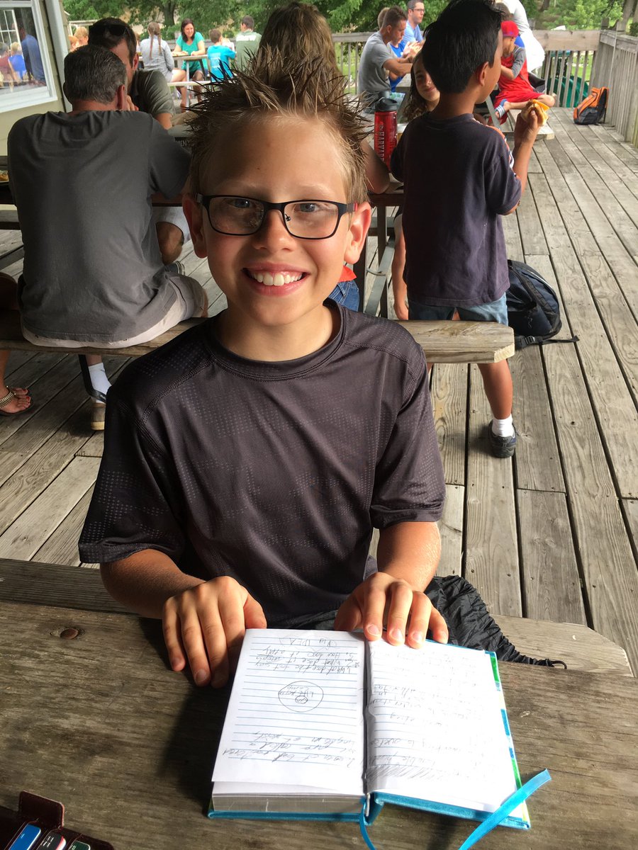 MarkVroegop's tweet photo. Isaac wants to be a pastor. Today he interviewed me abt how to write sermons @LifeAction family camp. https://t.co/aRpwN5MR50
