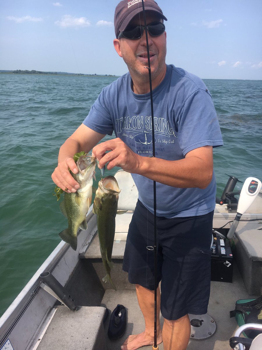 Edbass45's tweet photo. Well this is a first!  2 for...#lakeerie https://t.co/n3AddaKoon