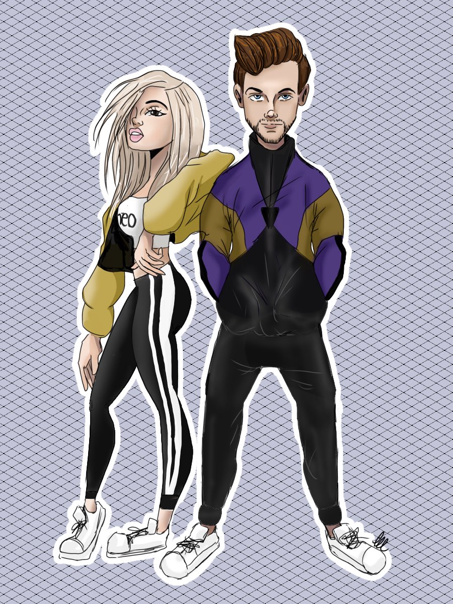 LSbullshit's tweet photo. I made this draw for you two. 
I'm so proud of you @Louis_Tomlinson  the new song with @BebeRexha its Fucking Amazing! Thanks loves❤️ https://t.co/6Gp6pIVGih