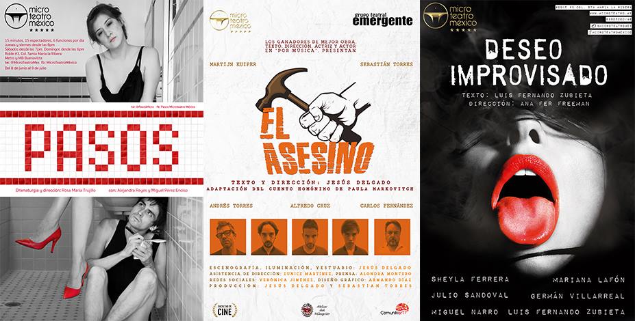 PasosMicro's tweet photo. ¡Arma tu combo para esta noche de @MicroTeatroMex! @PasosMicro @ElAsesinoMicro @ImproDeseoMT https://t.co/MQt3R64P82