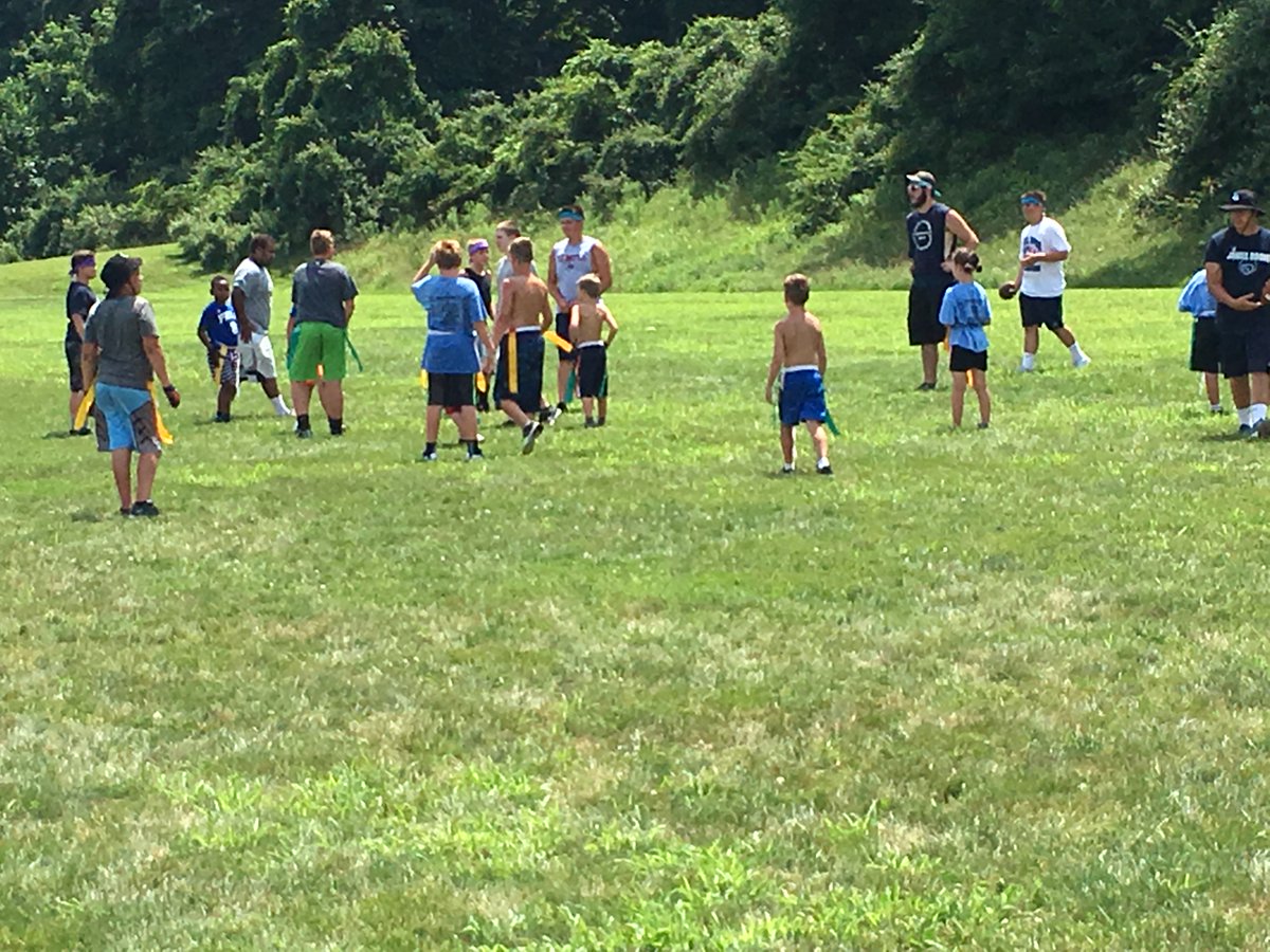 Flag football championship series action