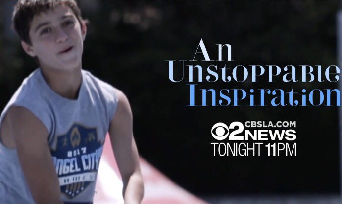 TeamEzra05's tweet photo. Please tune in to the 11pm @cbsla news show tonight highlighting my story and @angelcitysports ! https://t.co/ASNTadYWAA