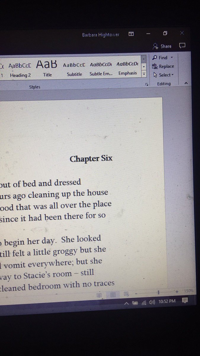 HightowerBarb's tweet photo. Chapter 5โ๏ธ
Beginning chapter 6
#amwriting #willfinish #Frost https://t.co/bmvKJGZSED