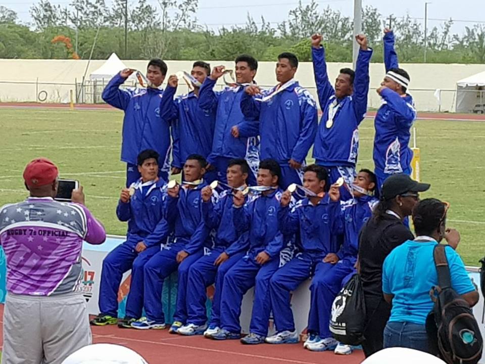 SamoaEvents's tweet photo. GOLD Samoa U17s 7's Commonwealth Youth Games Bahamas! Fantastico #SRU #SASNOC https://t.co/b6cYIi2DWJ