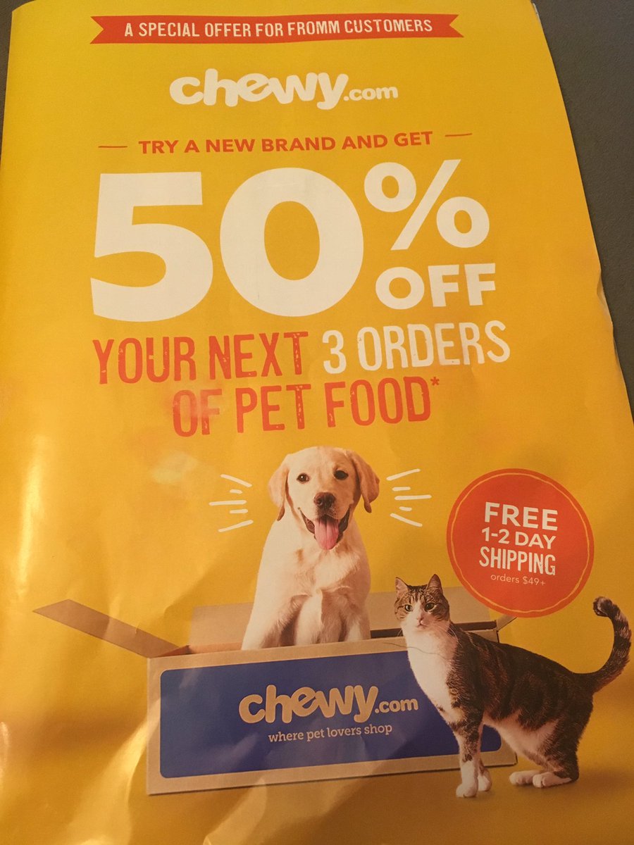 cathythy's tweet image. Thanks @Chewy  for helping me find a new dog food brand after Fromm was made unavailable on your site. Dog food is so important to me!