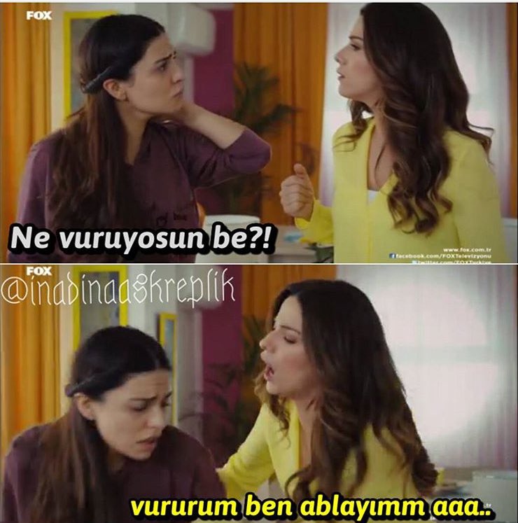 Vururum ben ablayım aaaaa! #İnadınaAşk