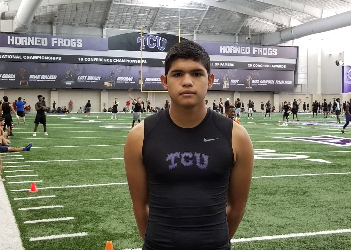 zaiahbarrera's tweet photo. Ready to grind at @TCUFootball camp https://t.co/duYlGbX8TE