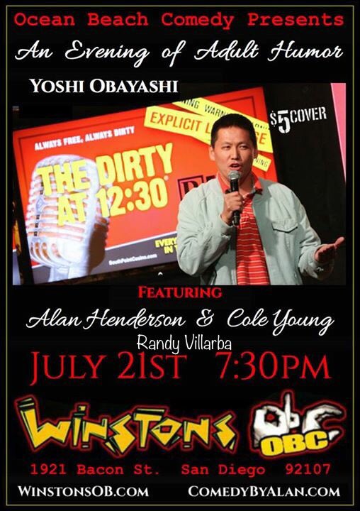 randywrites's tweet photo. OBeceans. I'm opening up for my friend @YoshiObayashi tonight at @WinstonsOB for #OceanBeachComedy #oceanbeach 7:30 https://t.co/YGVvnayfU2