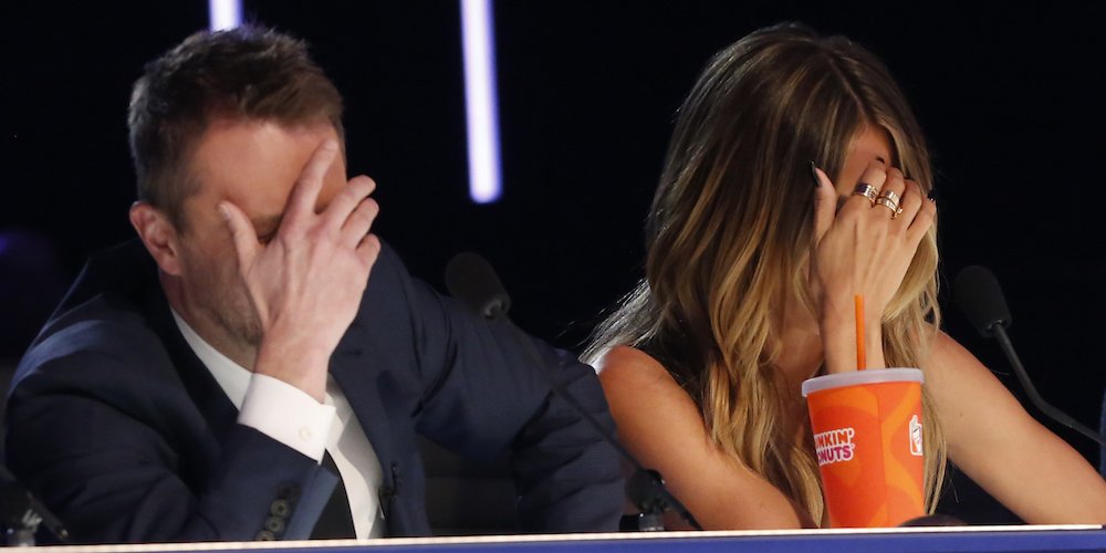 AGT's tweet photo. When people try to talk to you while your show is on. #AGT https://t.co/BMNm8XUiNy
