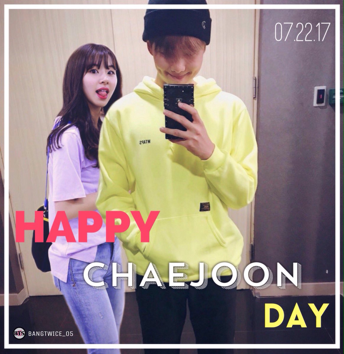 BANGTWICE_05's tweet photo. 07.22.17

HAPPY CHAEJOON DAY!💕

#bangtwice #chaejoon #onearmy https://t.co/RVblWbwiKA