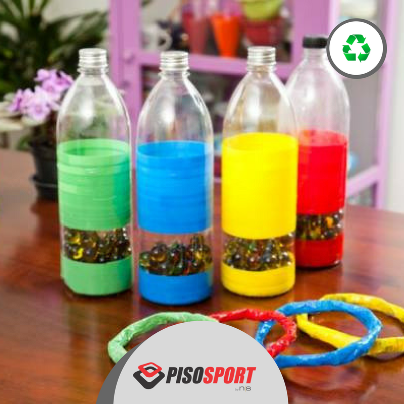 Pisosport's tweet photo. Les tenemos una idea genial de cómo reciclar botellas de plástico 🍼y utilizarlas 🎨 para hacer un juego de feria súper cool ‼️ https://t.co/rm928YSszL