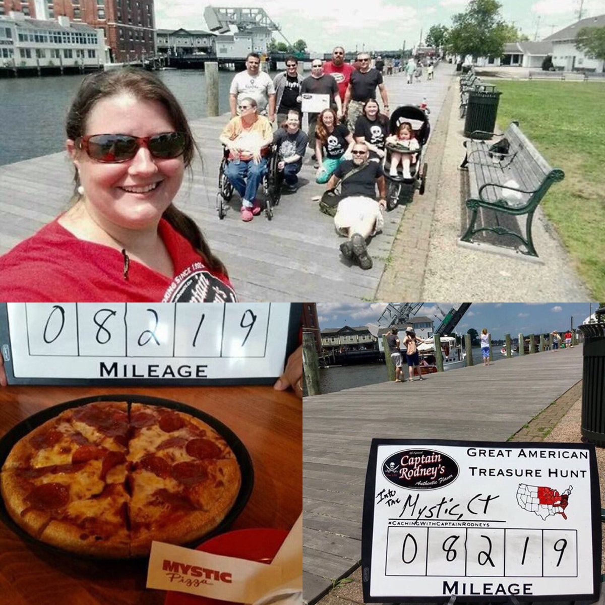CaptainRodneys's tweet photo. The @GoGeocaching adventure continues
Thanks Mystic, CT for the pizza and welcome
#Geocaching #CaptainRodneys
#CachingWithCaptainRodneys https://t.co/xJXabvguY5