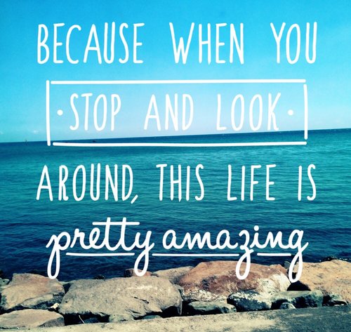 "Because when you stop and look around, this life is pretty amazing." #Apartments #ForRent #Quotes