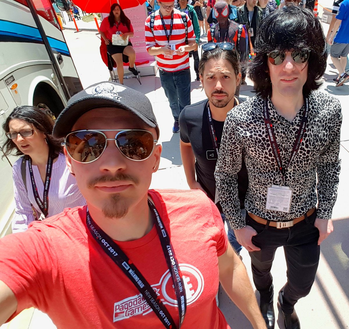 Here we go! <a href="/CFWhitehead/">Christian Whitehead</a> <a href="/teelopesmusic/">TL</a> and myself at #SDCC 2017 for some #SonicMania shenanigans