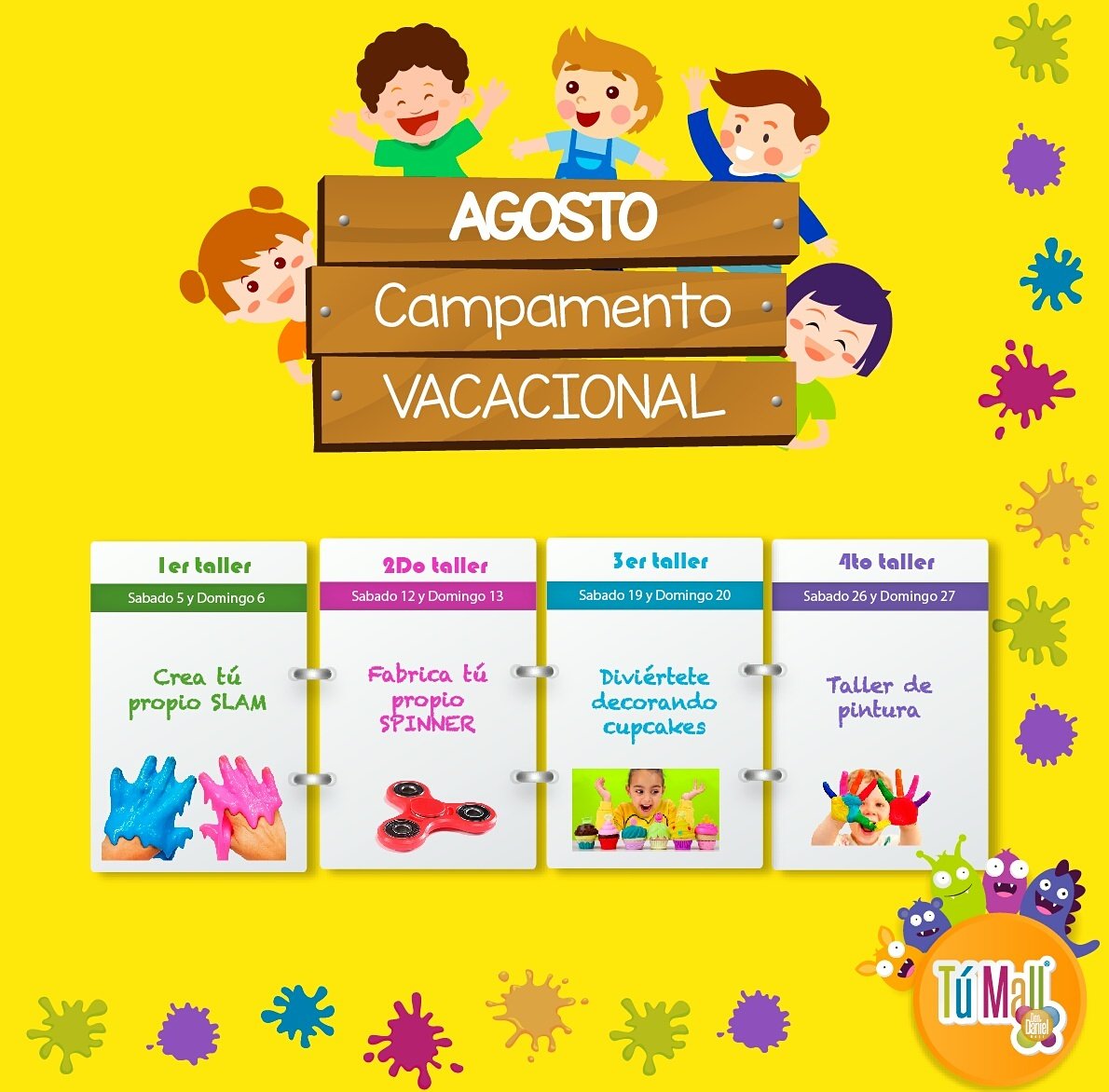 DonDanielMall's tweet photo. AGOSTO! Campamento Vacacional Solo en #TuMall https://t.co/Apu6XeQVdS