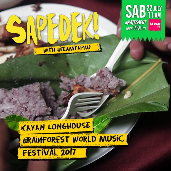 TAPAUtv's tweet photo. #SAPEDEK! feat. #RWMF2017! Stay tuned this morning at 11am! 🍃 https://t.co/6xoDoVh8lM