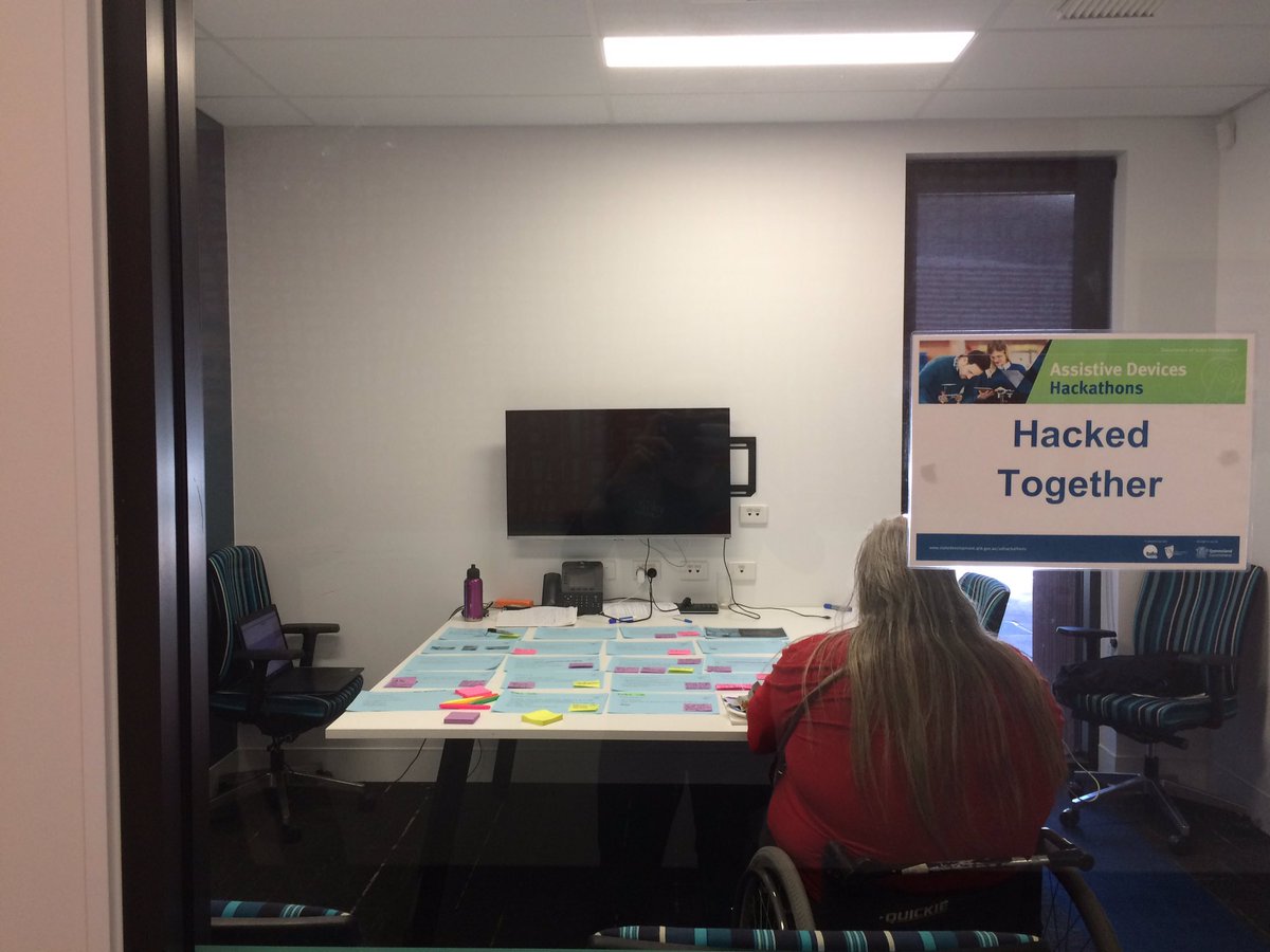 PHYTnutrition's tweet photo. The creative process at work @iMarkPhillips #adhackathon #assistivedevices #ndis https://t.co/Qc3zw9IzJ0