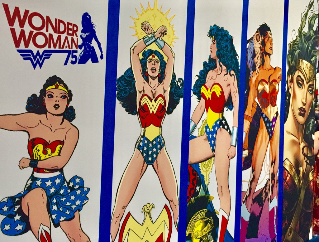 HansesDavid's tweet photo. #DC and #ComicCon celebrate 75 years of #WonderWoman! If your in San Diego come check it out. https://t.co/IYSK2JZLiX