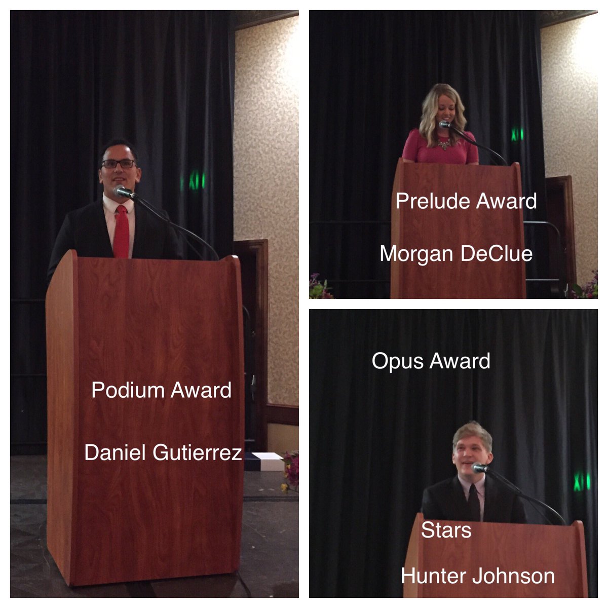 MCDASings's tweet photo. Award recipients #MCDA2017 https://t.co/gYkY85vwqU