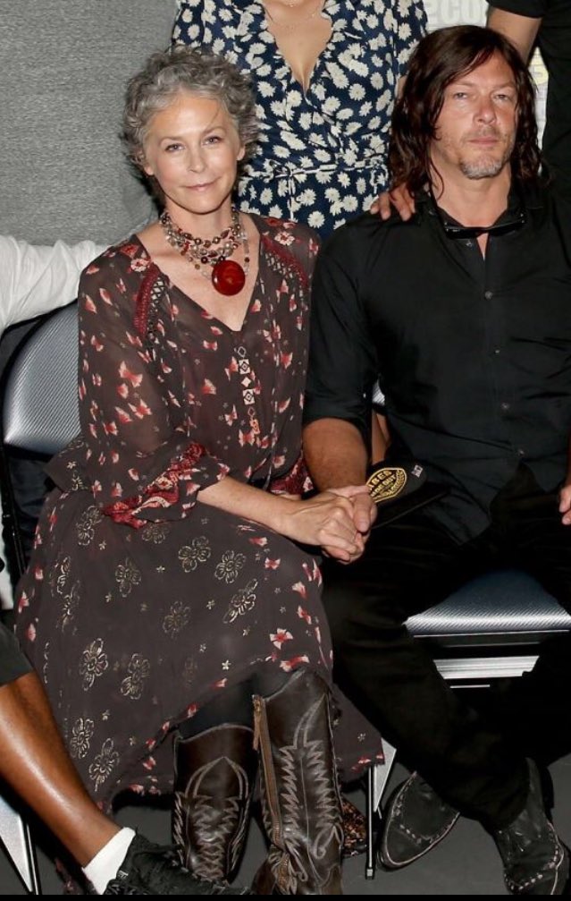 NorMelCaryl's tweet photo. And the golden moments just keep coming! #Mcreedus #MelissaMcBride #NormanReedus https://t.co/HLab8LLTfU