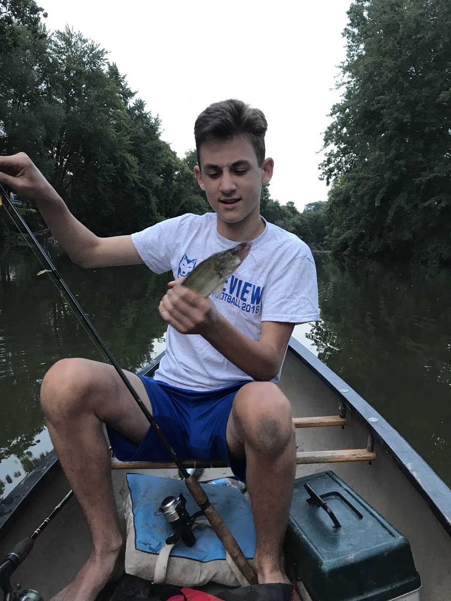 BrentCase1's tweet photo. More from the Clinton River- Night bite was pretty good- Tyson's 1st Walleye EVER! #ClintonRiverCharters #UncutAngling #PeacockRockBass https://t.co/WYx9dfpXsd