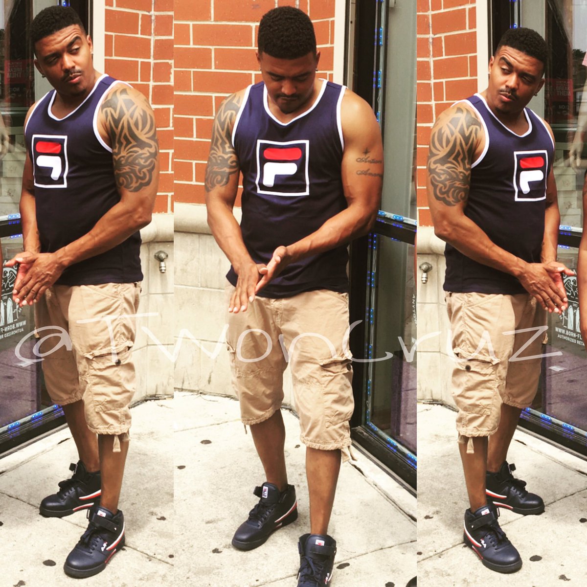 TwonCruz's tweet photo. It's FILA FRIDAY ......... yea dat way👈�� 

#twoncruz #whomansisthis #actor #model #filafriday #nochill #chicago #NoChiRaq https://t.co/8ztfnC1ETT