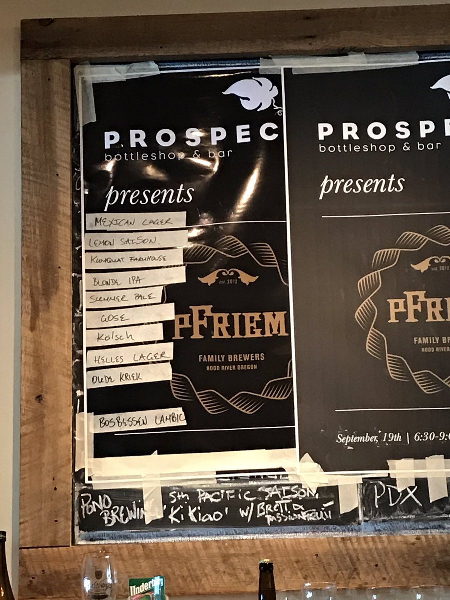 prospectbtlshop's tweet photo. Oh it's happening! @PfriemBeer on 10 taps! #Craftbeer https://t.co/D2Ol5zbPq4