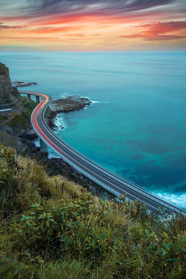svendsania's tweet photo. We can't get enough of the Seacliff Bridge ❤️ @Australia  @destinationnsw @wollongong_nsw #weekendadventures #seacliffbridge #wollongong https://t.co/PIIlT83Xty