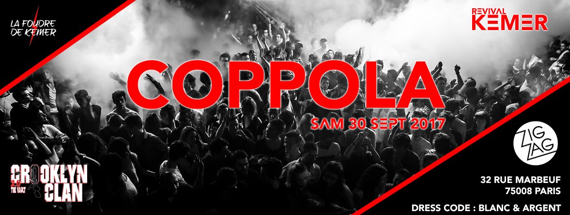 DJCoppola's tweet photo. DJ Coppola @zigzagclubparis (#Paris) 30/11/17
Le zig zag est l’un des 3 plus grands clubs de paris. #revivalkemer #djcoppola #electro #house https://t.co/gHjsHliAh2