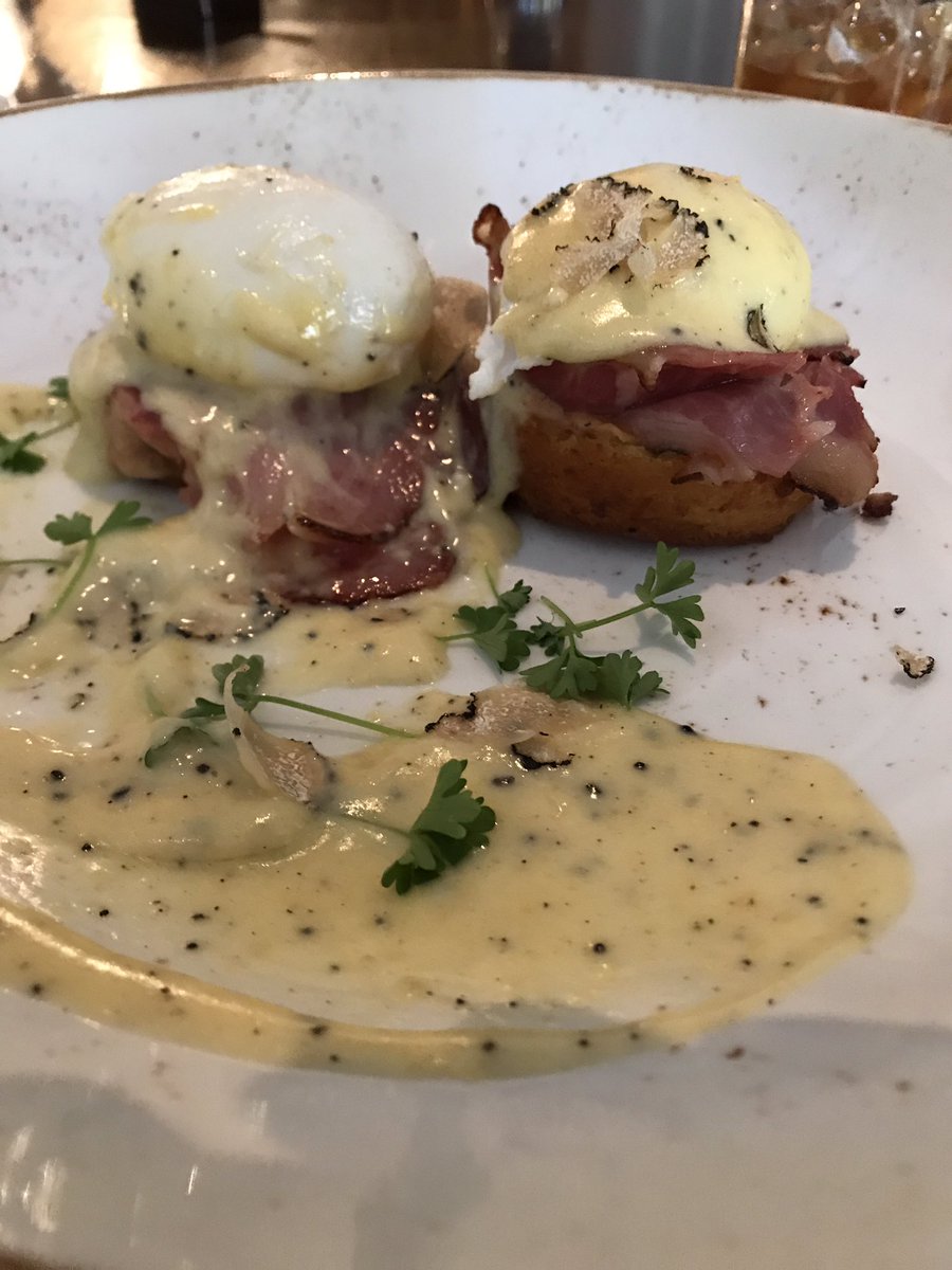 denny_trantham's tweet photo. #BlackTruffleEggsBenedict #BentonsCountryHam #FoieGrasLove #ItsWhatsForBrunch https://t.co/tfhH1RZf2I