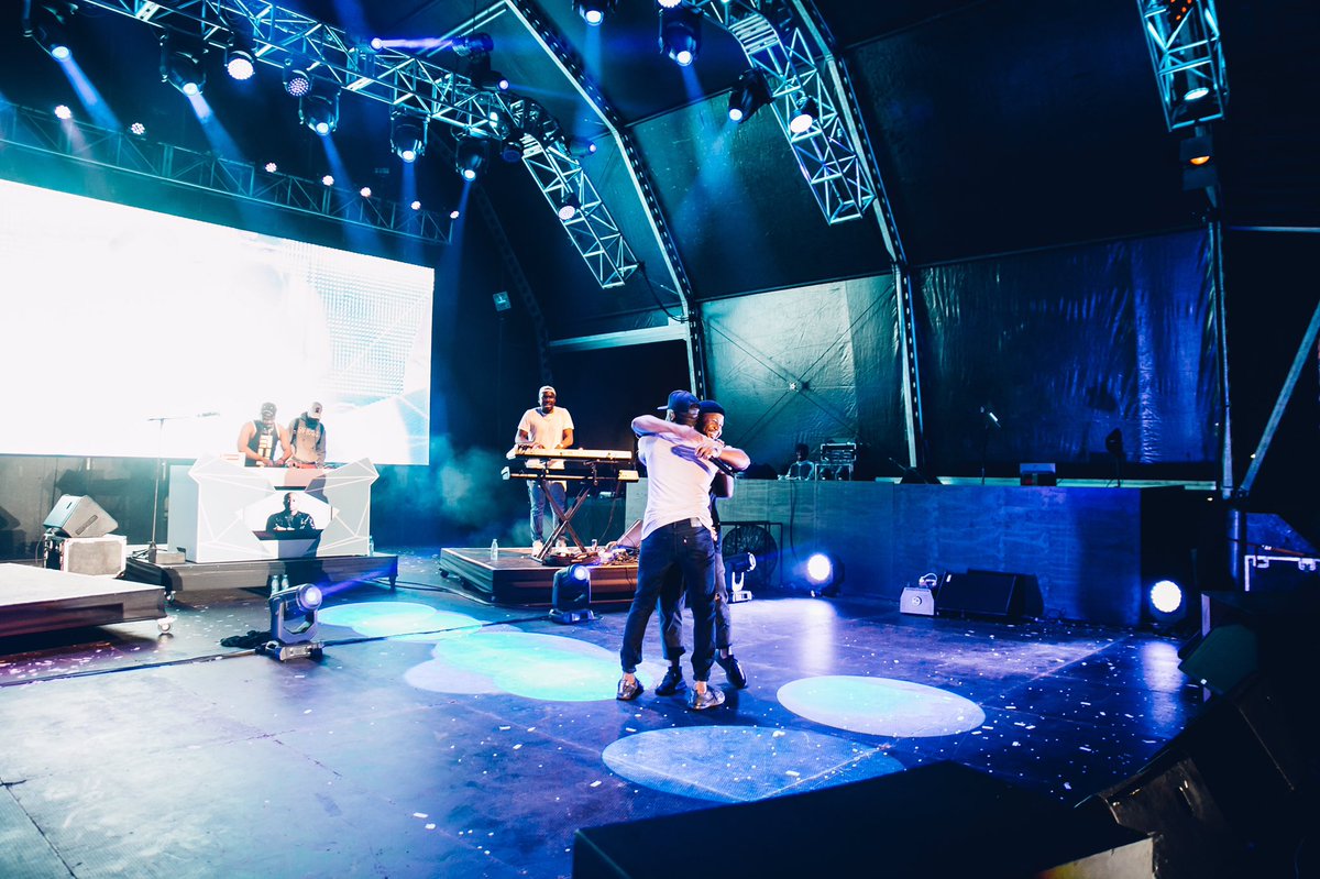 casspernyovest's tweet photo. Got to rock with one of my fans on stage tonight in Mozambique. Fuckin dope moment!!! It was sooo Litt!!! I love my fans!!! I love you guys https://t.co/Smf0jntWdR