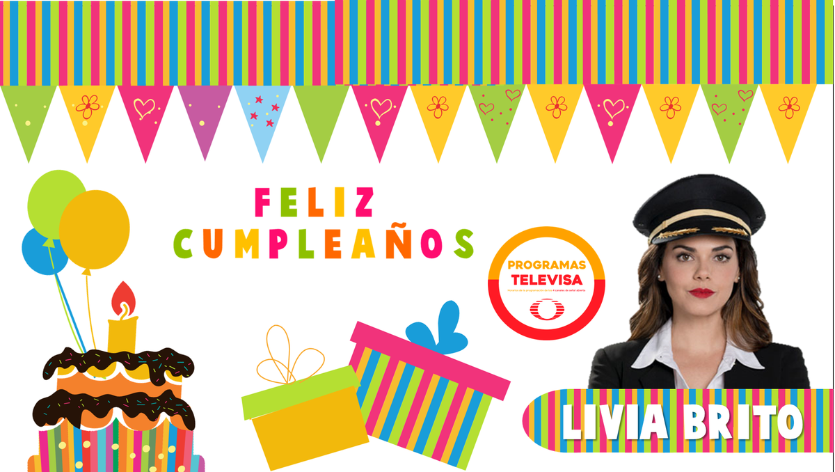 TelevisaTV_MX's tweet photo. Felicitamos a nuestra querida Piloto ✈️ @LiviaBritoP por su cumpleaños
¡MUCHAS FELICIDADES! Te desea #ProgramasTelevisaMX 🎉🎂🎁🎈 https://t.co/TRFpzdTeAl