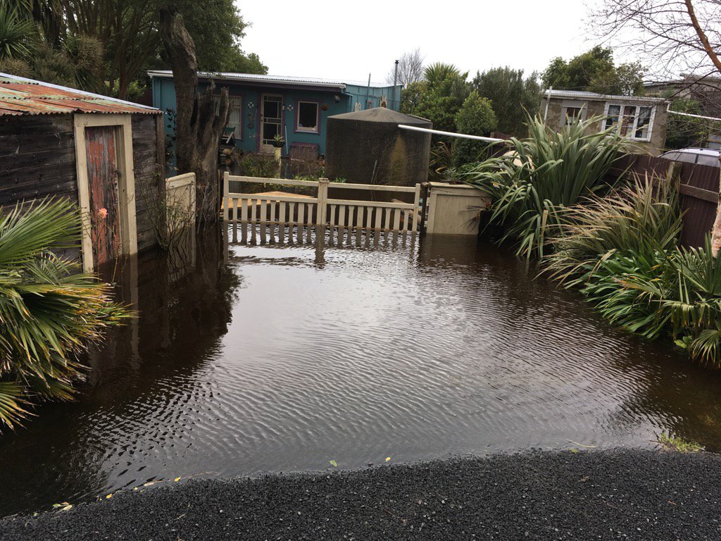 neetchi's tweet photo. #Dunedin Floods on the far side of the slips at Harington Point, Otago Peninsula. https://t.co/VB5jeCsT2K