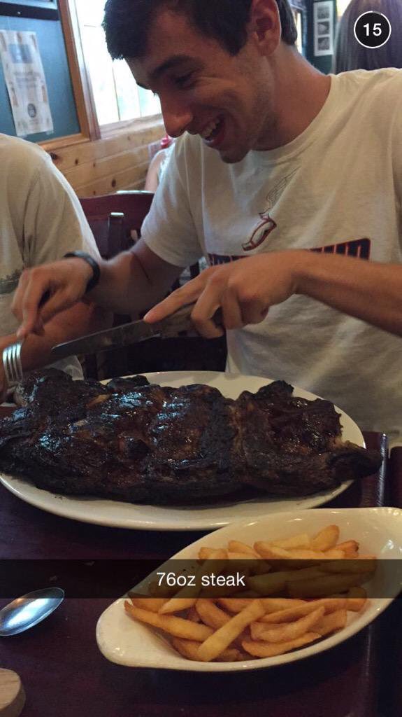 I still can't believe gerard ate a 4 pound steak 2 years ago