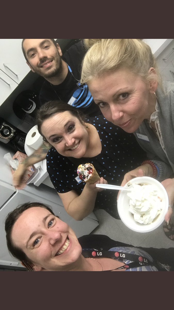 linda_swayze's tweet photo. Employee Appreciation Ice Cream Social - Enjoyjng ice cream which was Sweet, Smooth & Cool just like my Squad!#KeepItCoolNER https://t.co/NGvSLfwwat