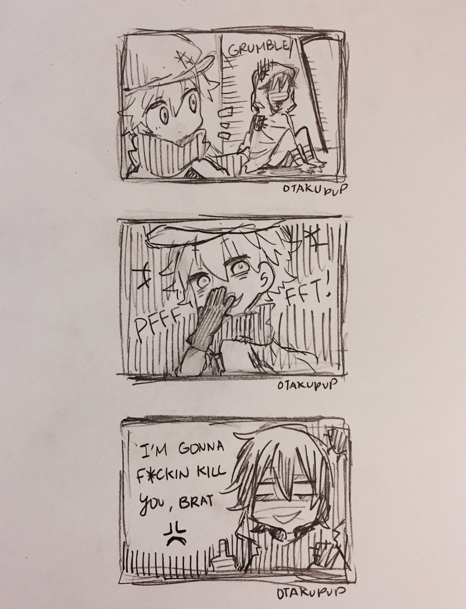 If anyone remembers that #AngelsofDeath AU comic i wanted to do... HERE ARE THE FIRST PARTS OF IT! ☺️ #AngelsofSlaughter #SatsurikunoTenshi 