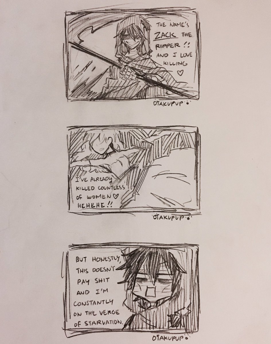 If anyone remembers that #AngelsofDeath AU comic i wanted to do... HERE ARE THE FIRST PARTS OF IT! ☺️ #AngelsofSlaughter #SatsurikunoTenshi 