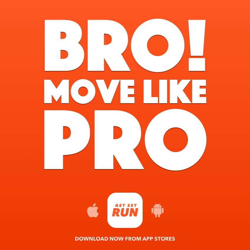 GetSetGoApp's tweet photo. Bro! move like Pro. #GetSetRun
An epic running app.
iTunes Store:https://t.co/Ct1k2SruS6
Google Play Store:https://t.co/nwa0rDCnZ7 https://t.co/tdkEeIHQcP