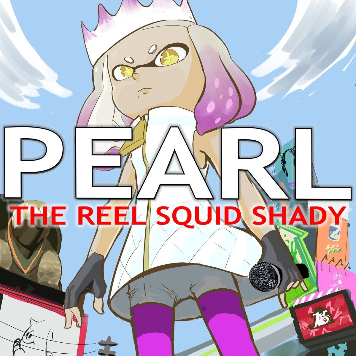 timteatime's tweet photo. @NintendoAmerica Made this parody #SquidShady #splatoon2 https://t.co/r813A8Dexn