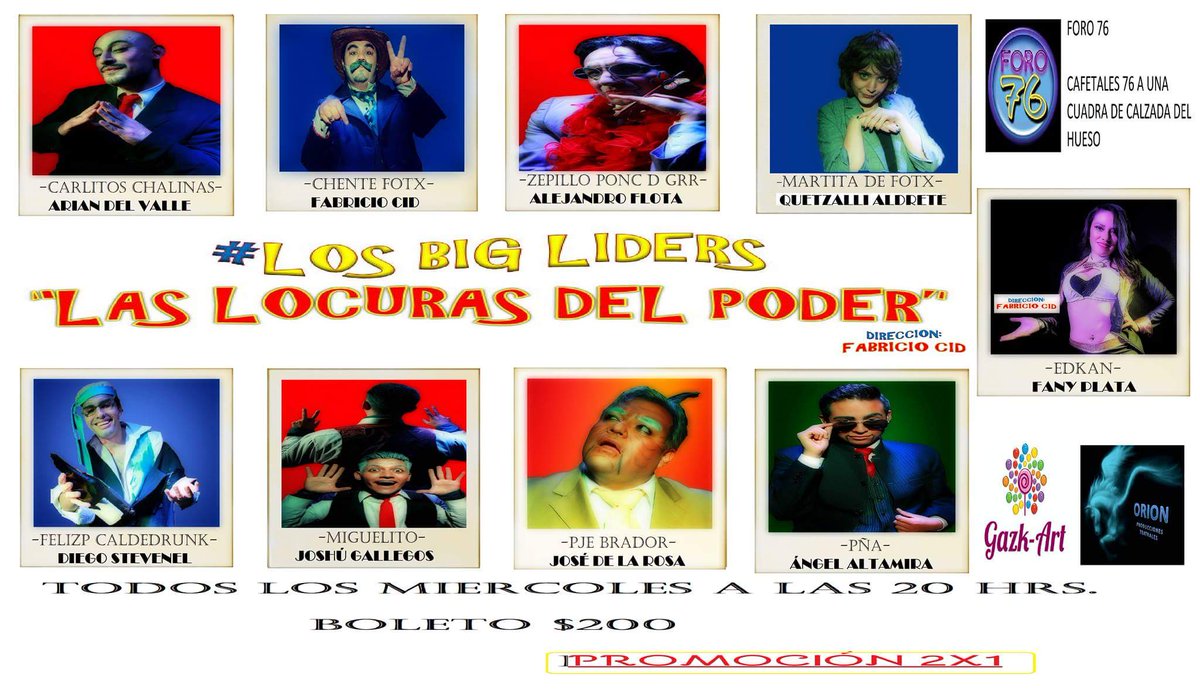 FABRICIOCID73's tweet photo. #EstoyPuestoPara ir a ver @losbigliders este miércoles a las 8pm en #FORO76 EJE 3 CAFETALES NÚMERO 76 https://t.co/2kmW7xjZl0