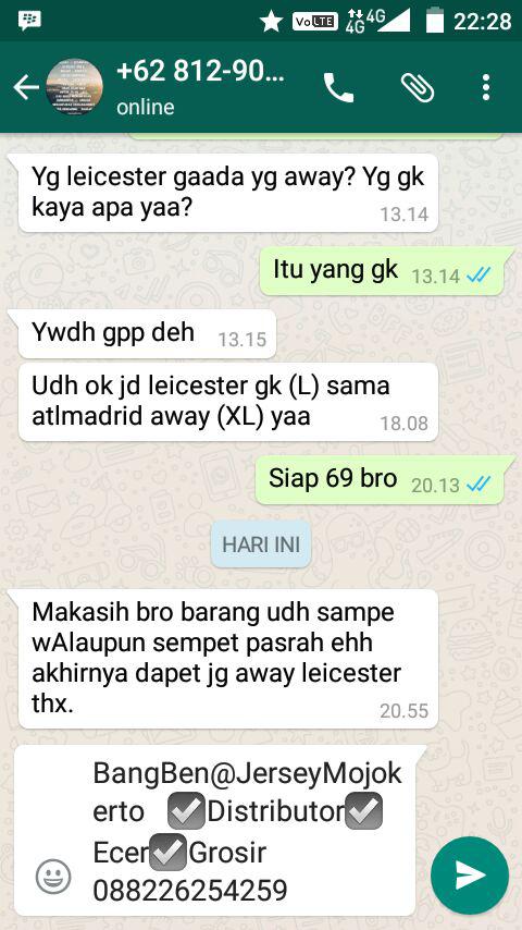 #Testimoni #JerseyMojokerto #TrustedSeller 😎😎😎
