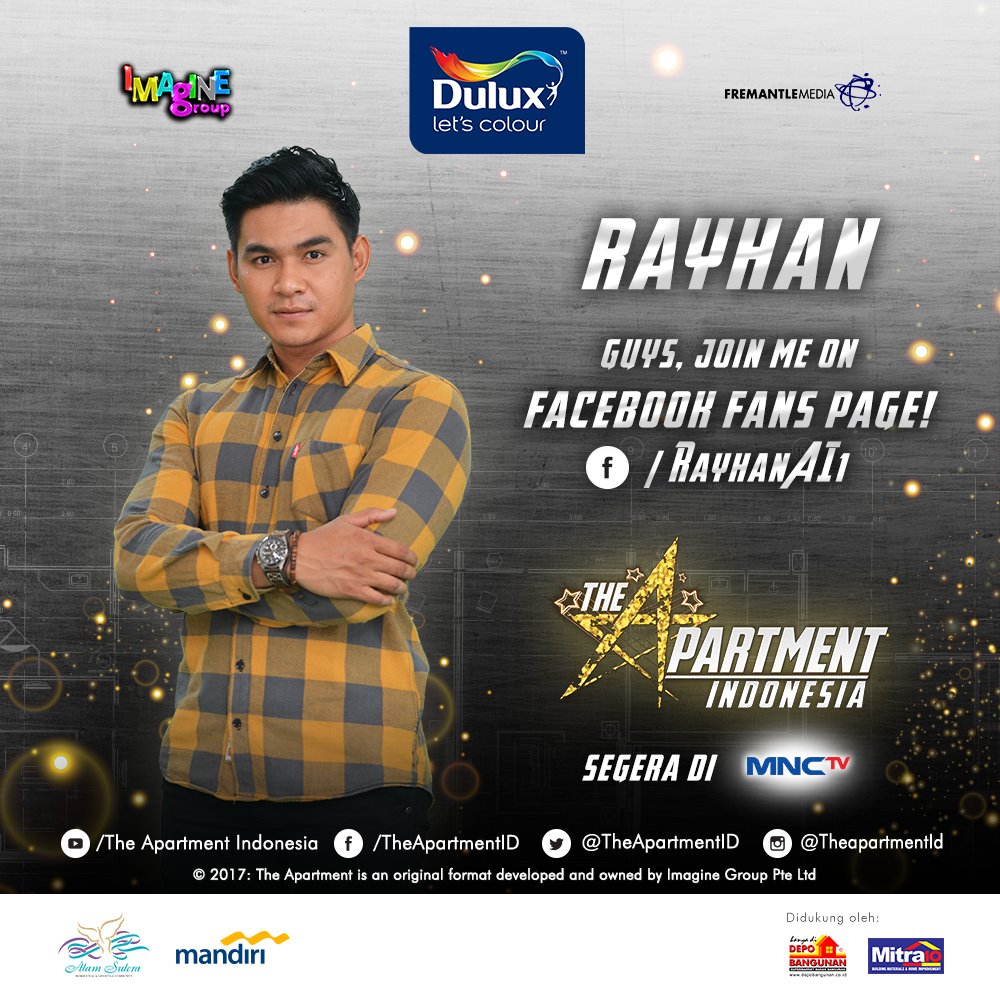 Terbiasa mendesain rumahnya &amp; aquarium jd modal <a href="/rayhan_febrian/">Rayhan S. Febrian</a> utk mengikuti #TheApartmentID. Desain apa yg akan ia buat? <a href="/Official_MNCTV/">MNCTV</a>