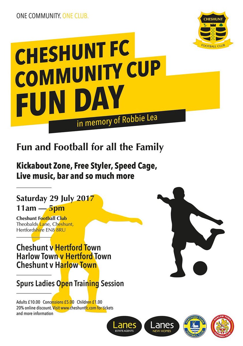July29th #communitycup <a href="/cheshuntfcscore/">Cheshunt FC</a> #local football