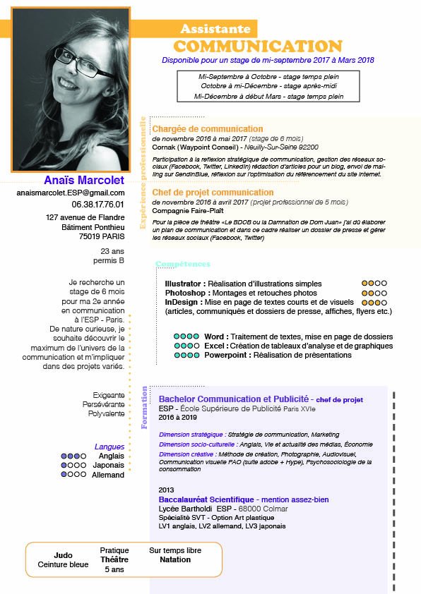 à la recherche d'un #stage épanouissant pour ma deuxième année de #communication #Publicité et #marketing à l'ESP ! #StageCom