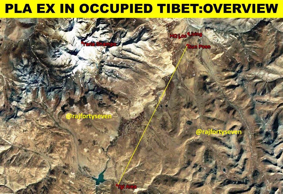 rajfortyseven's tweet photo. #China #PLA military drill in #occupied #Tibet geo-located to #YarlaShampo training area.#PLC09 firing range 21.5km.
https://t.co/A1UqyMXjyB https://t.co/Hdr9TsREr9